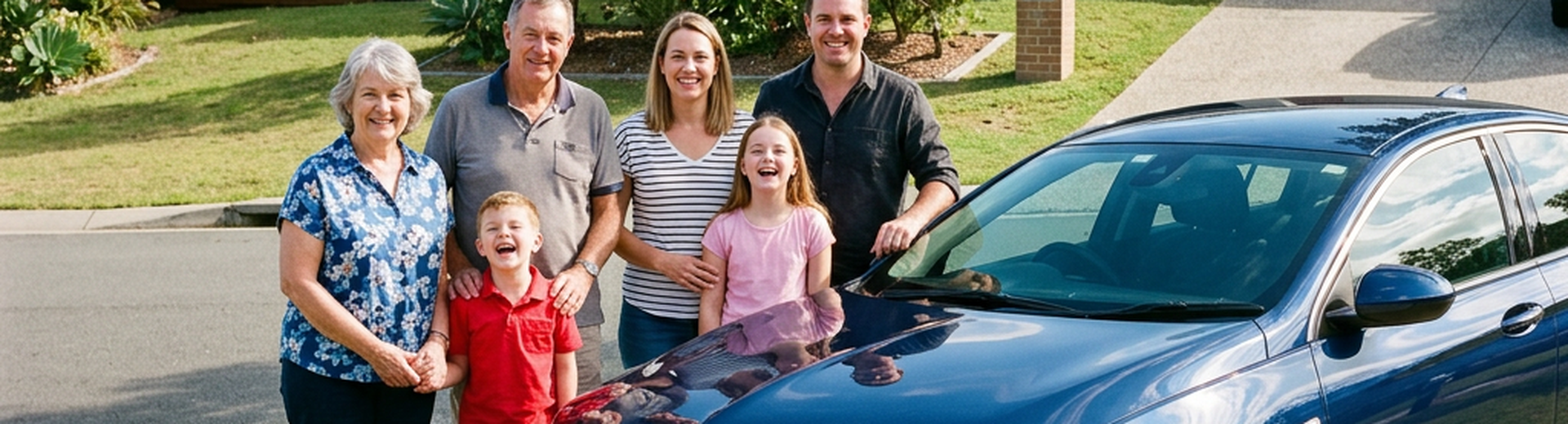 Happy Family and their Holden